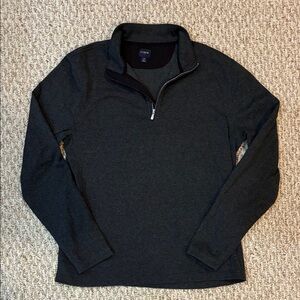 J. Crew Medium Men's Dark Gray Quarter Zip Sweater